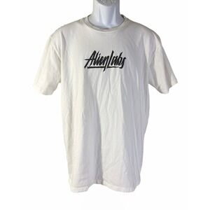 Alien Labs Graphic T-Shirt Mens Large White Short Sleeve Streetwear